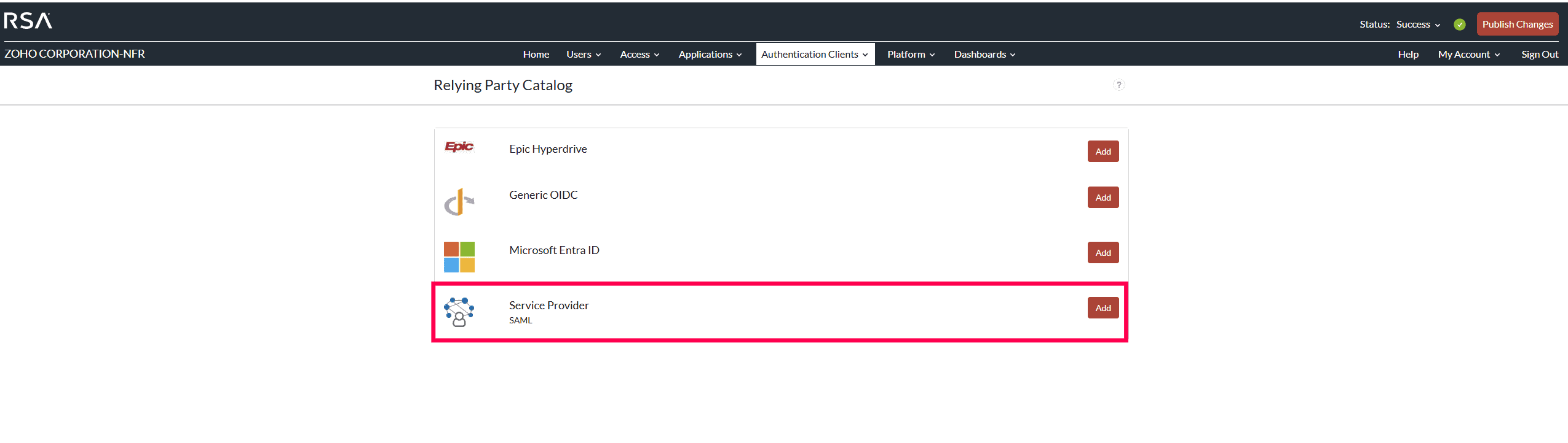 Setting up a custom authenticator in RSA Cloud